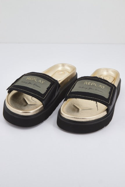 REPLAY MUDDY LABEL en color NEGRO (1)