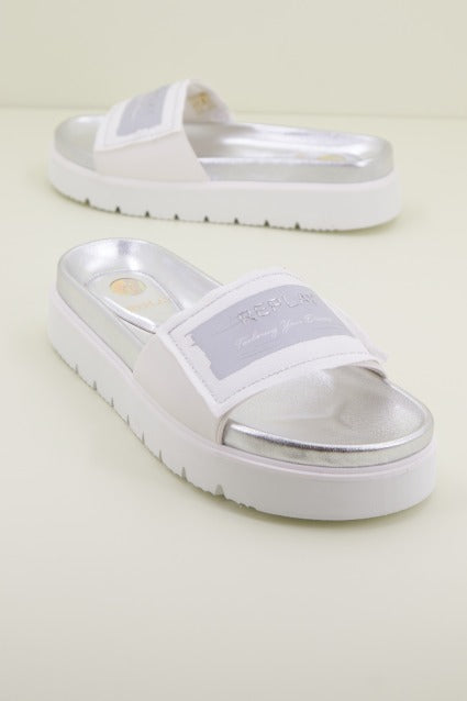 REPLAY MUDDY LABEL en color BLANCO (1)
