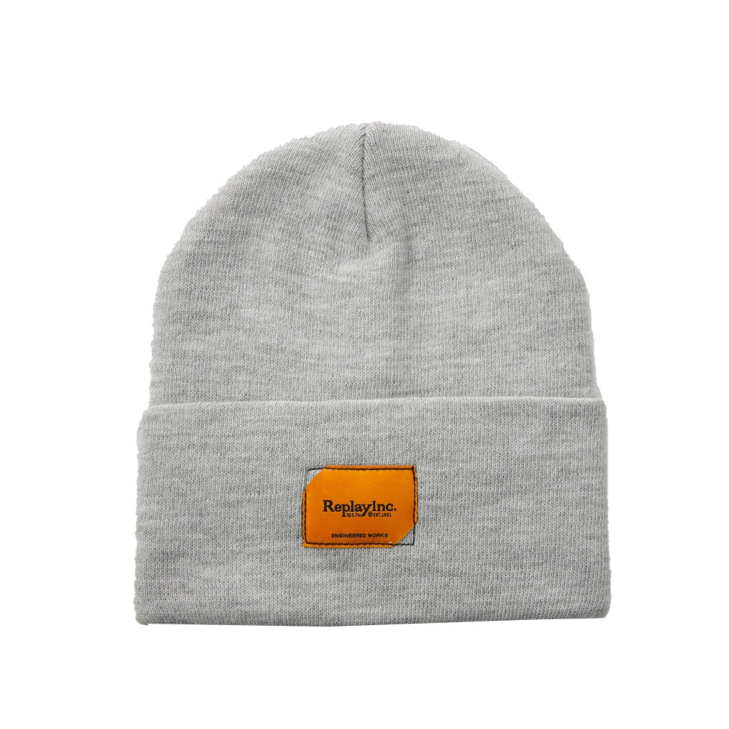 REPLAY BEANIE en color GRIS (4)