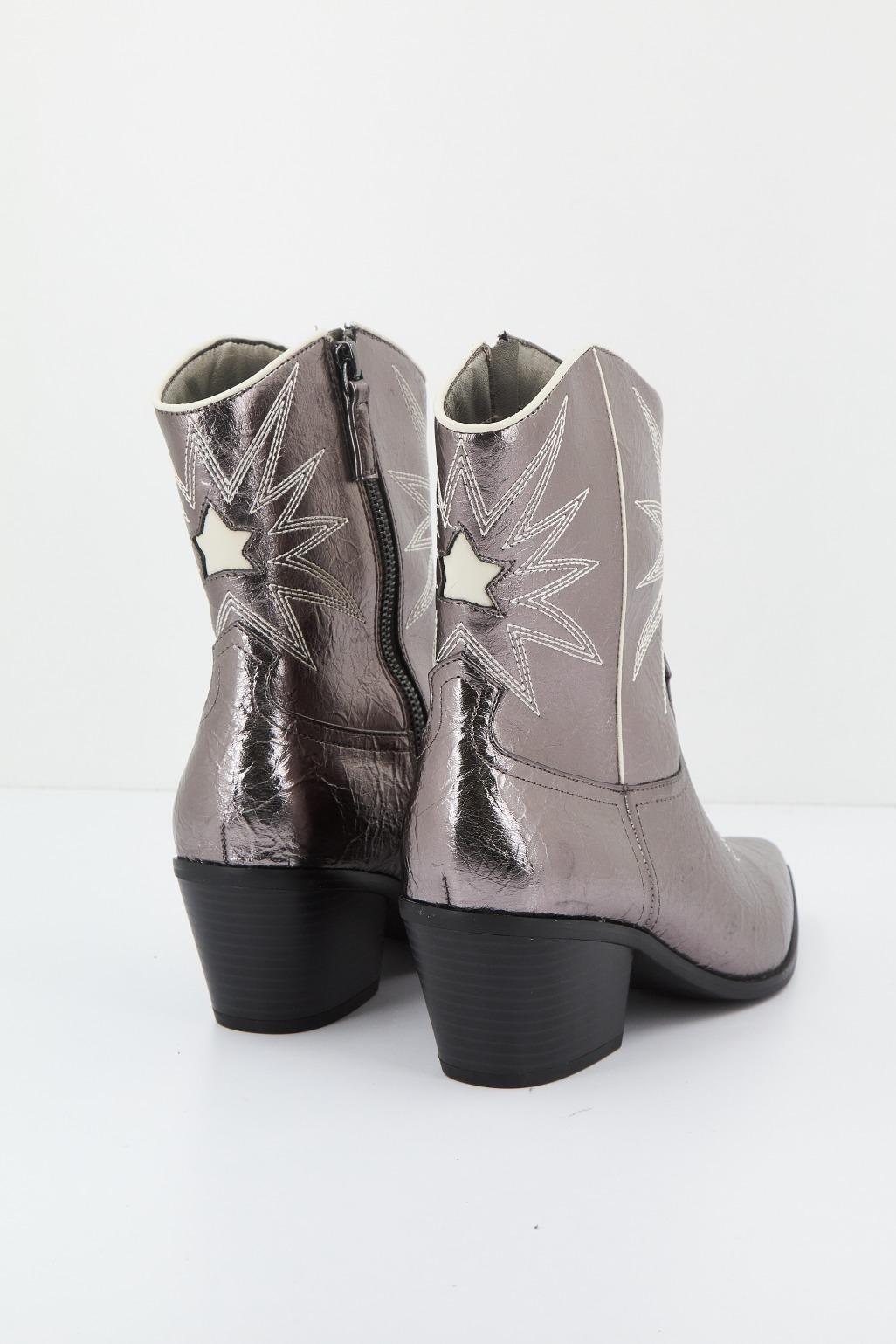 LA STRADA WESTERN BOOTIE en color PLATA (3)