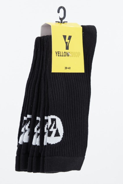 YELLOW PACK DE THUNDER SOCKS en color NEGRO (4)