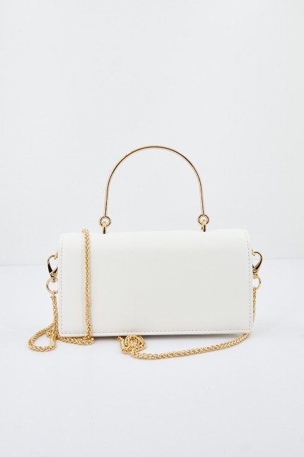 VALENTINO BAGS A SPALLA SAND en color BLANCO (2)