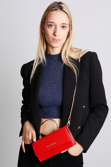 VALENTINO BAGS A SPALLA SAND en color ROJO (5)