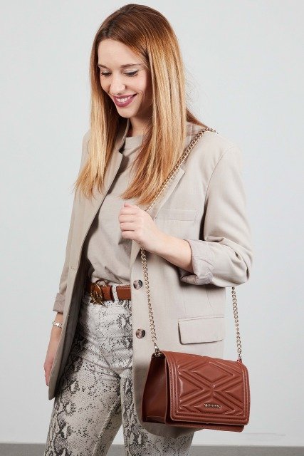 VALENTINO BAGS BORSE A SPALLA SOUVENIR RE en color MARRON (5)