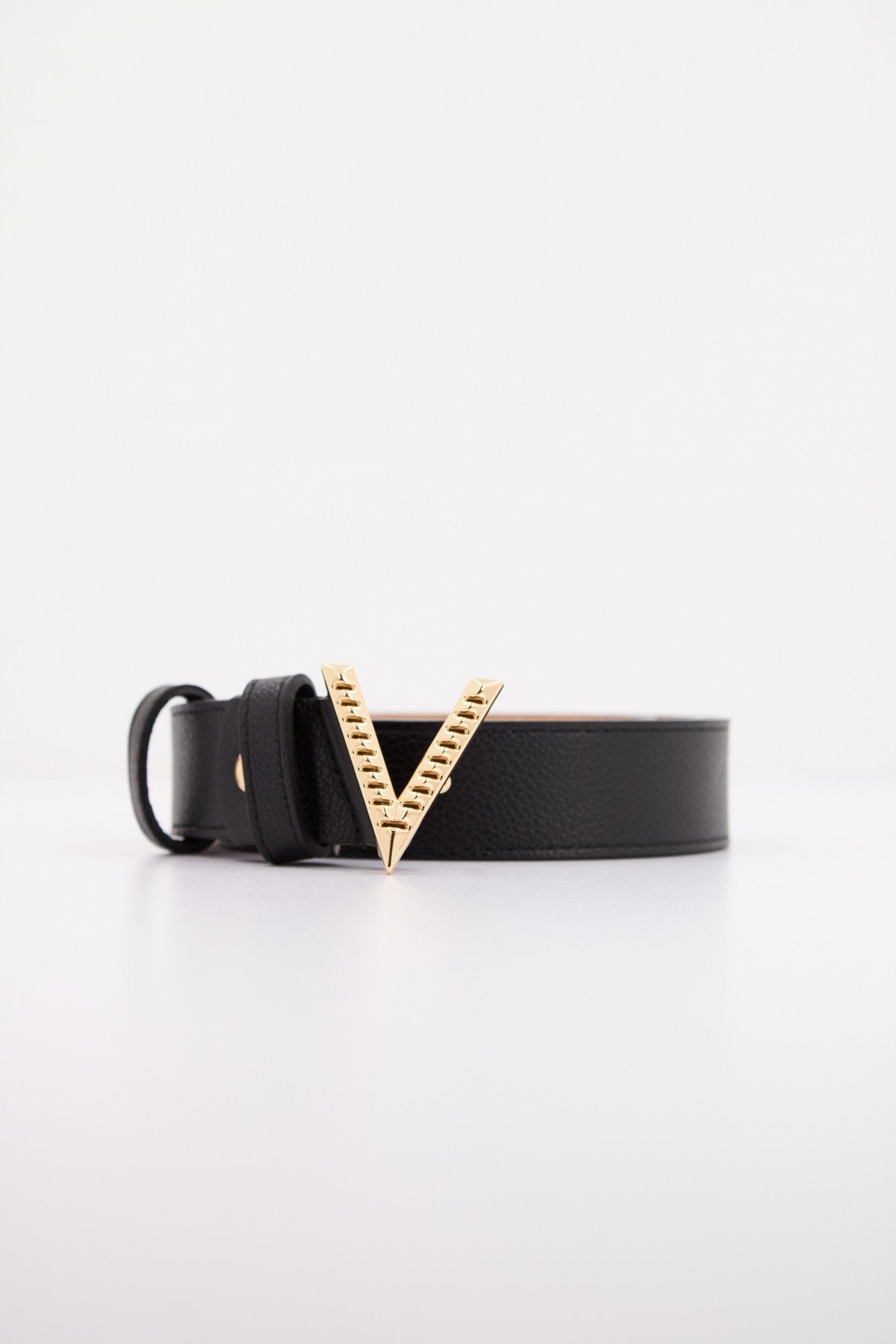 VALENTINO BAGS LADY SYNTHETIC BELT - HAMP en color NEGRO (1)
