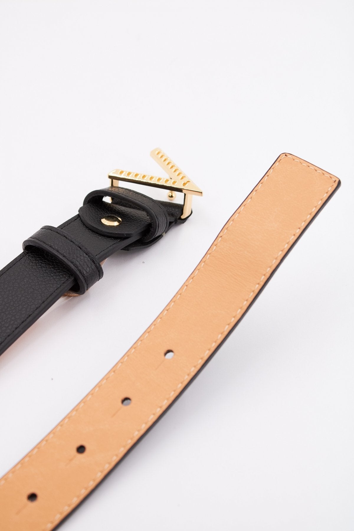 VALENTINO BAGS LADY SYNTHETIC BELT - HAMP en color NEGRO (3)