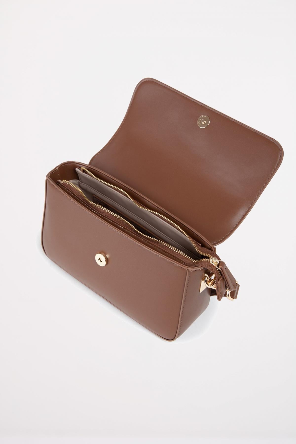 VALENTINO BAGS LADY SYNTHETIC BAG TONGA en color MARRON (4)