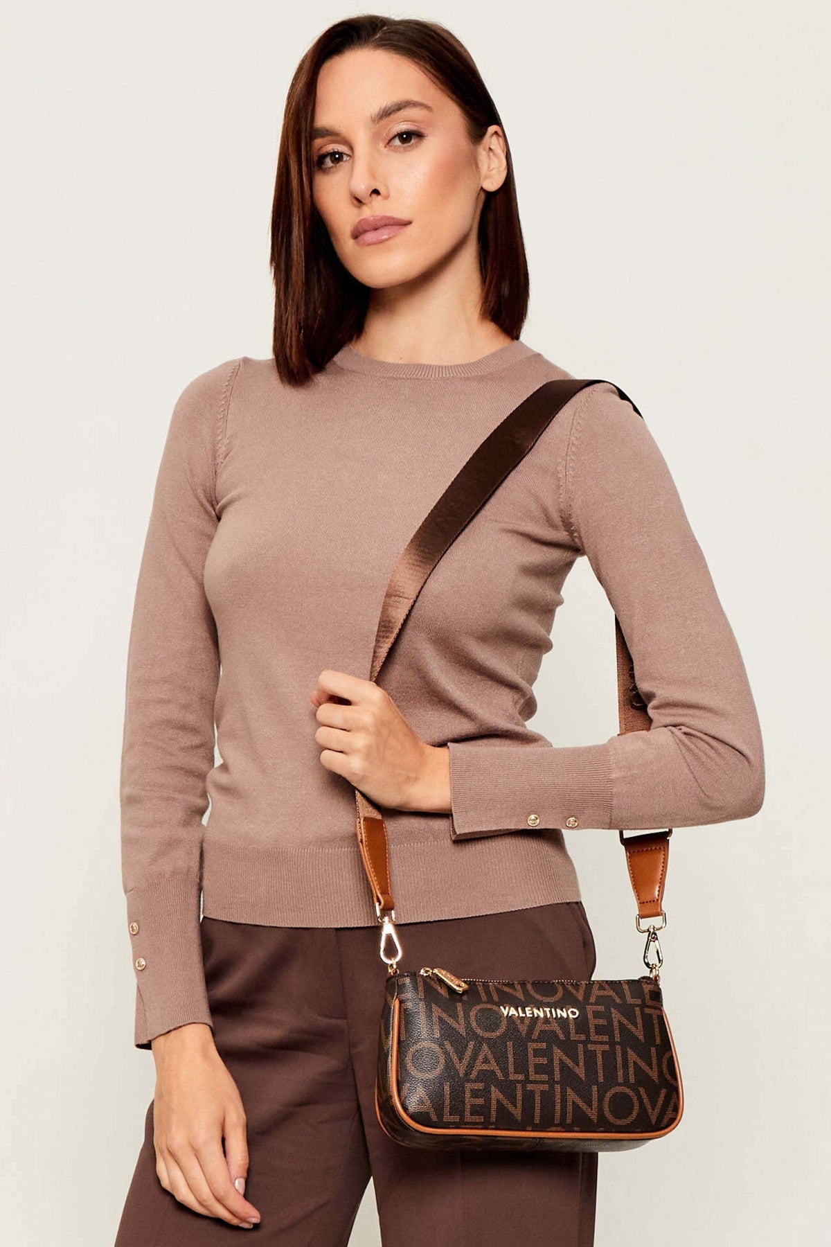 VALENTINO BAGS VBSIS en color MARRON (1)