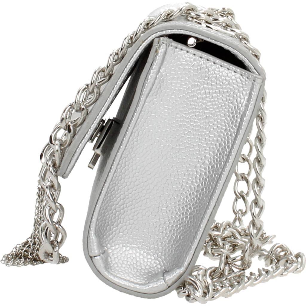 VALENTINO BAGS DIVINA en color PLATA (2)