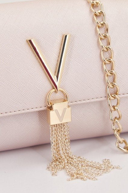 VALENTINO BAGS VBSIJ BORSA A MANO DIVINA SA en color PLATA (4)