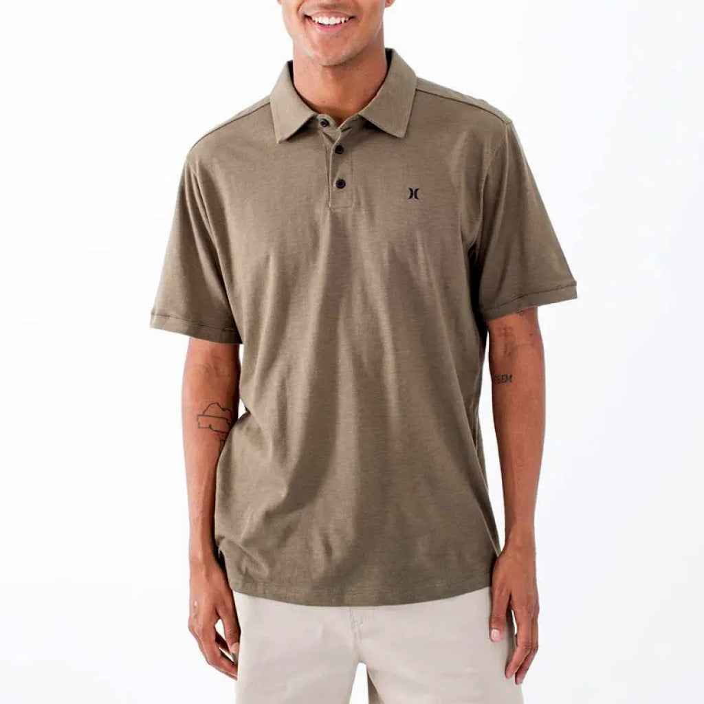 HURLEY ICON SLUB POLO SS en color VERDE (2)