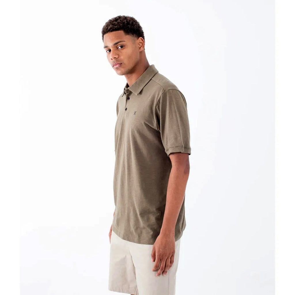 HURLEY ICON SLUB POLO SS en color VERDE (4)