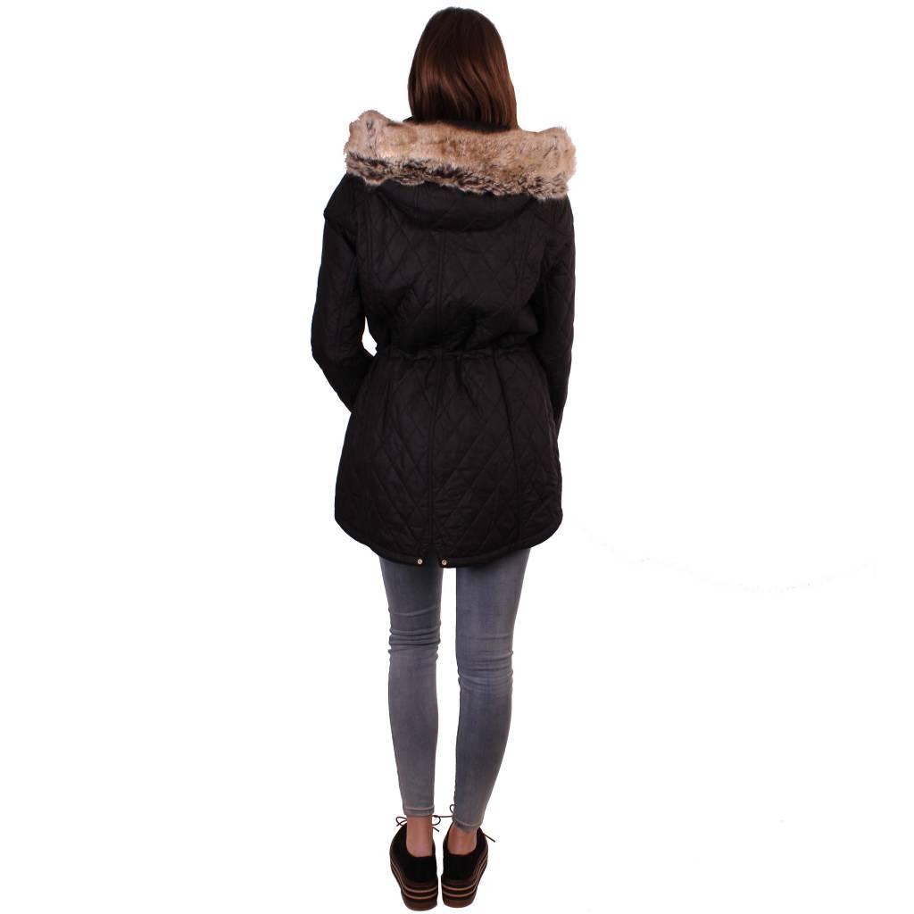 BARBOUR INTERNATIONAL TOURER QUILTED LQUBK en color NEGRO (4)
