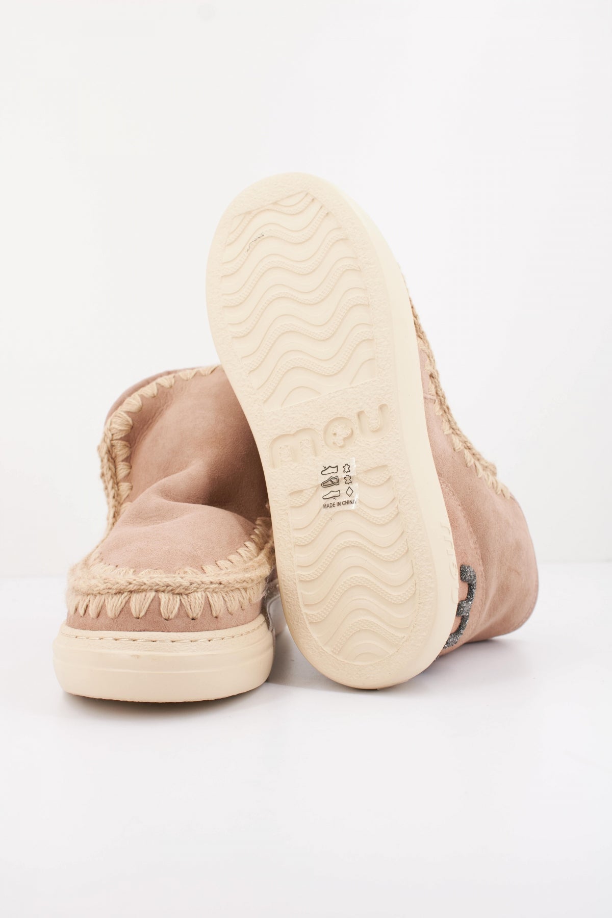 MOU ESKIMO SNEAKER BOLD GLIT. en color BEIS (5)