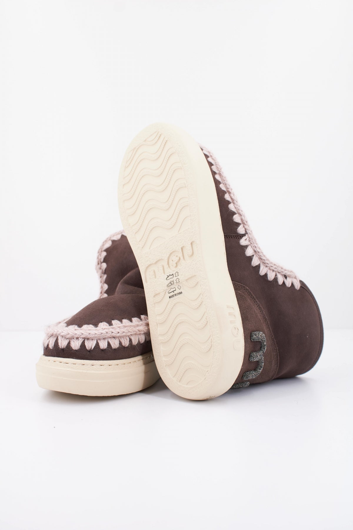 MOU ESKIMO SNEAKER BOLD GLIT. en color MARRON (5)
