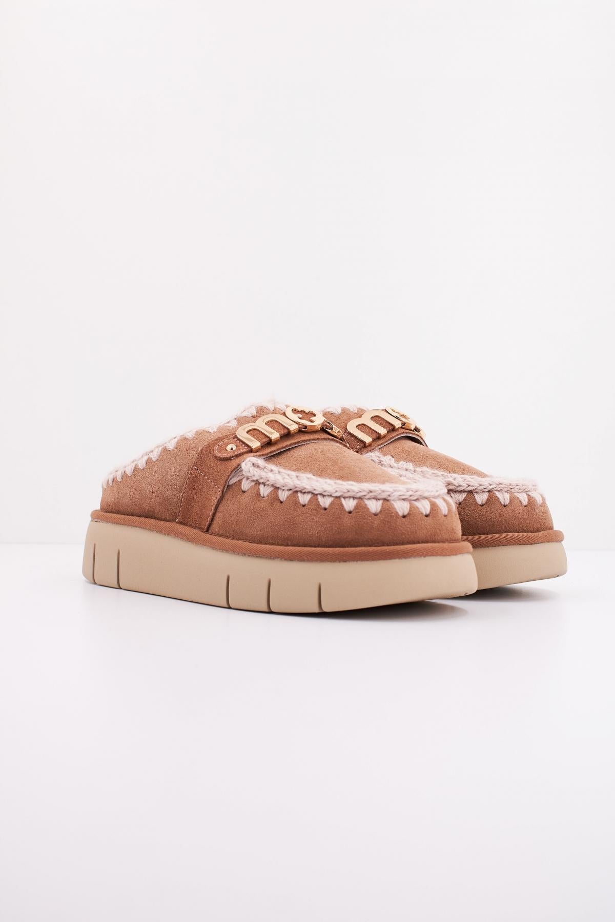 MOU BOUNCE CLOG METAL LOGO en color MARRON (2)