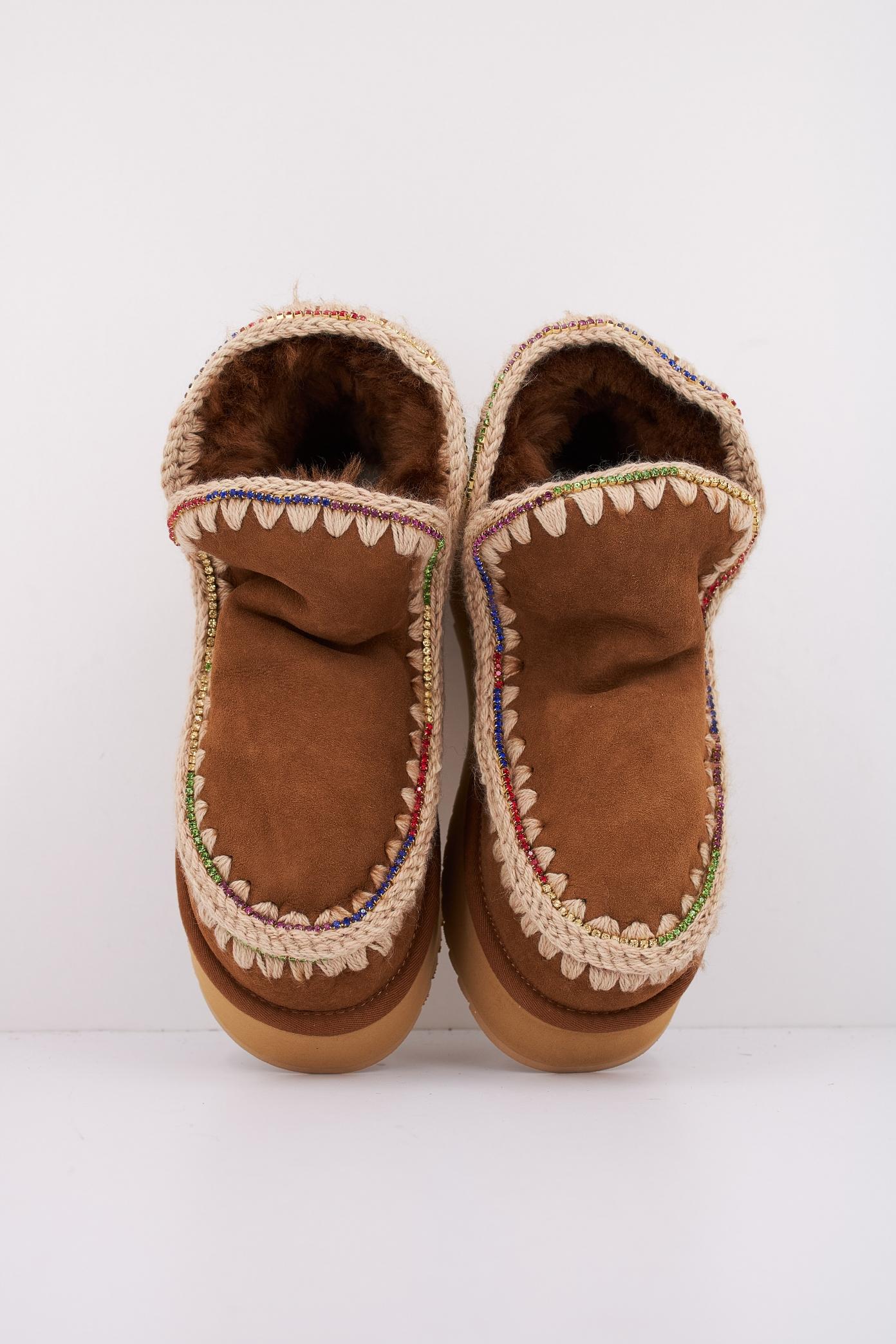 MOU ESKIMO PLATFORM RHINESTONES en color MARRON (3)