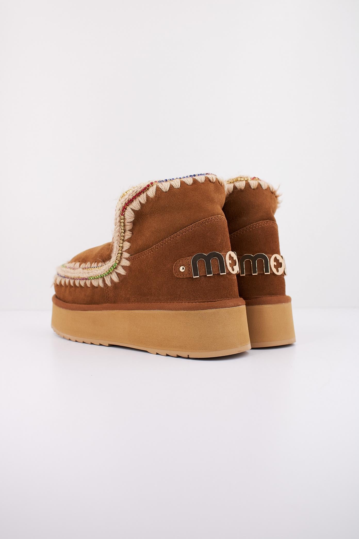MOU ESKIMO PLATFORM RHINESTONES en color MARRON (4)