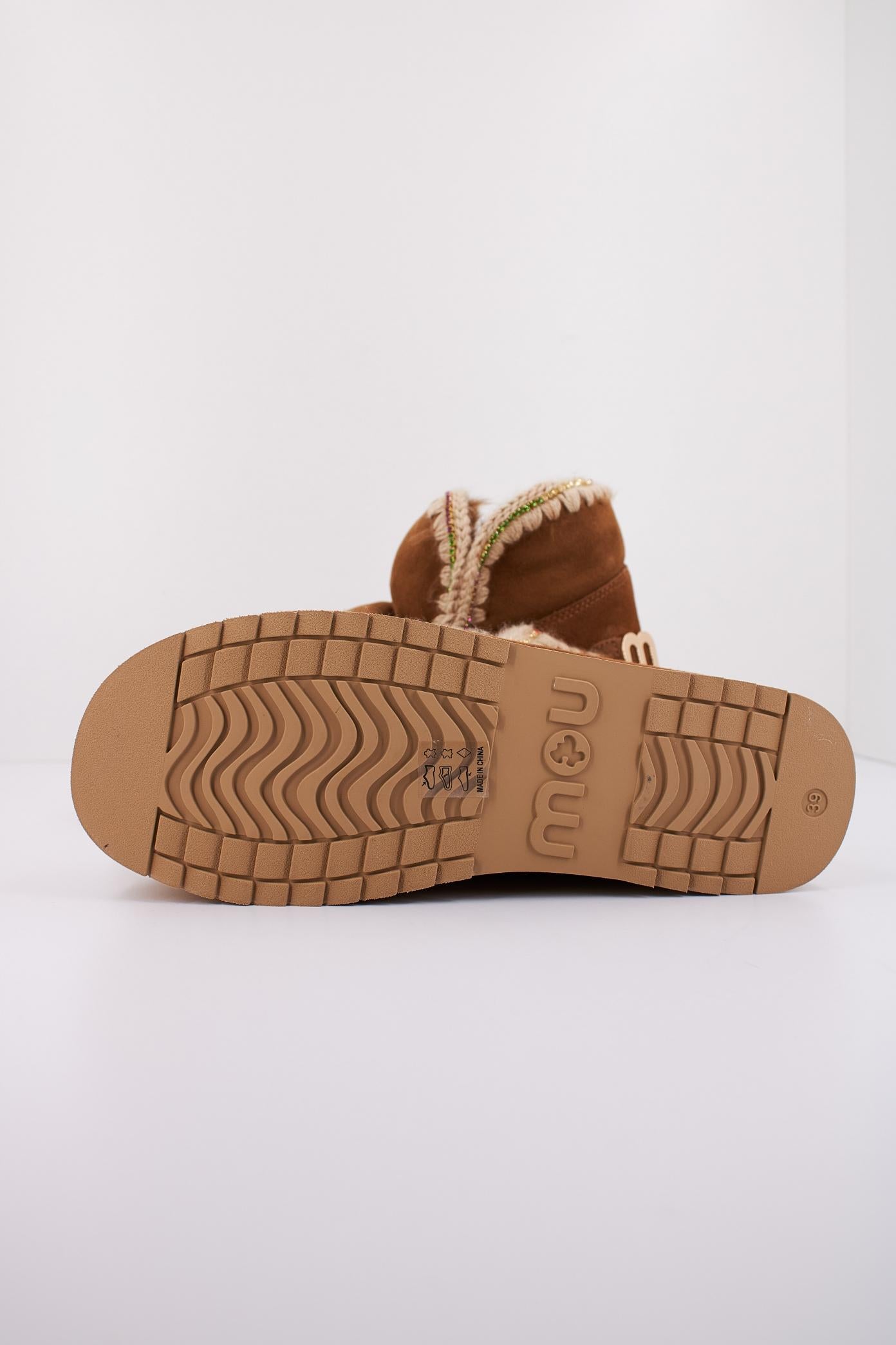 MOU ESKIMO PLATFORM RHINESTONES en color MARRON (5)