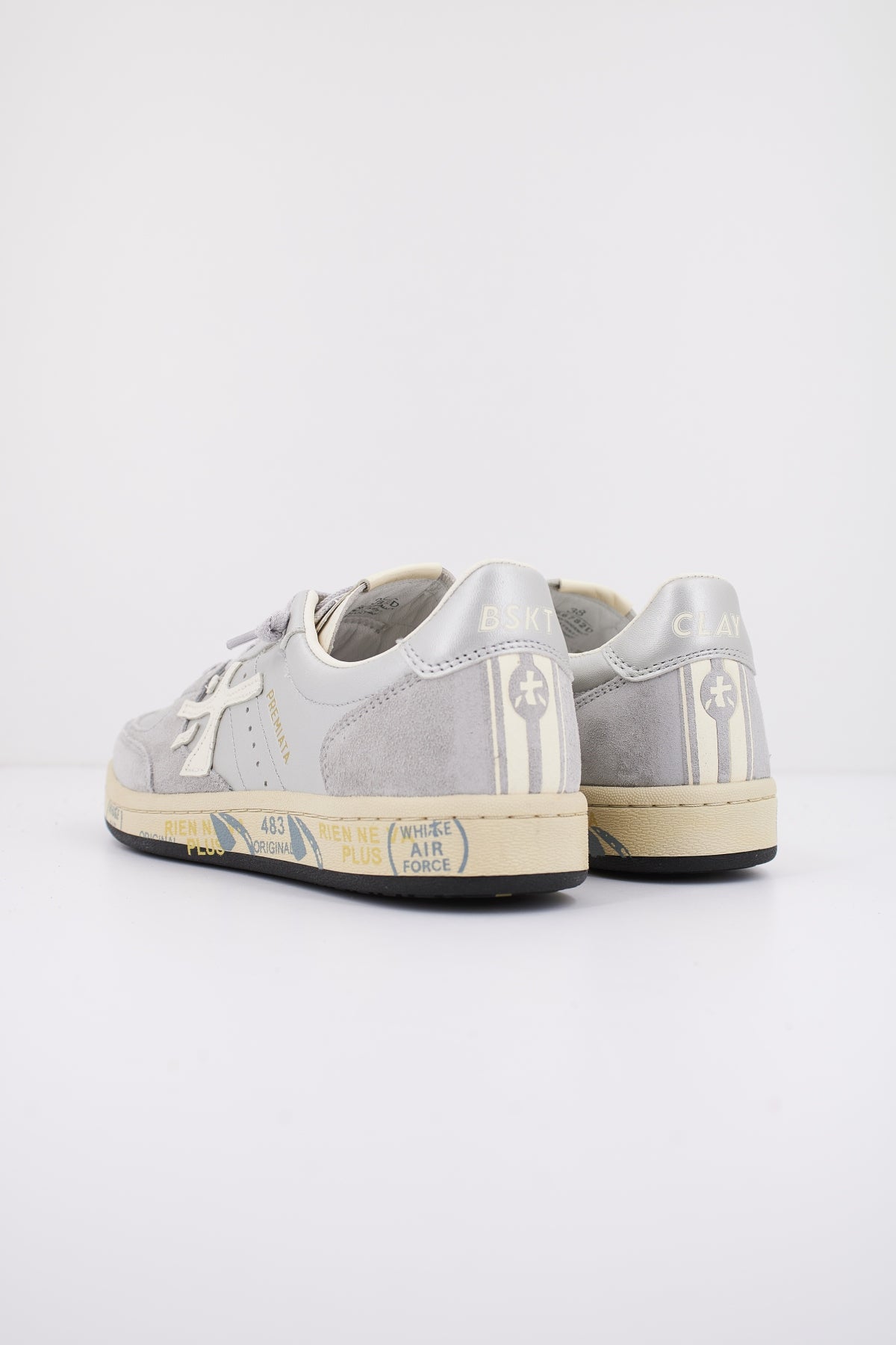 PREMIATA BSKT CLAYD en color PLATA (3)