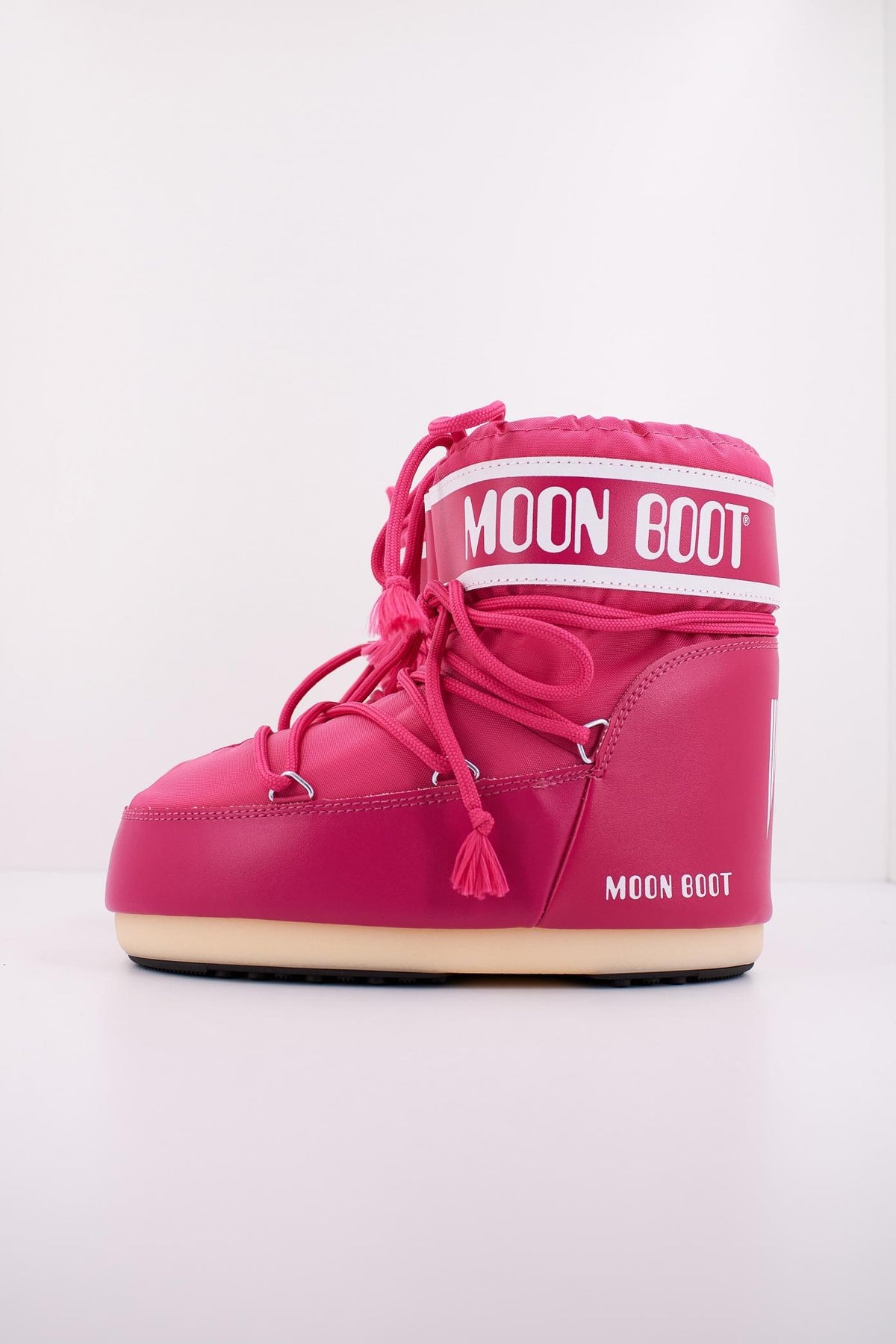 MOON BOOT ICON LOW NYLON en color ROSA (1)