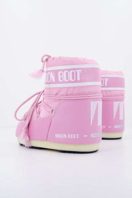 MOON BOOT ICON LOW NYLON en color ROSA (3)