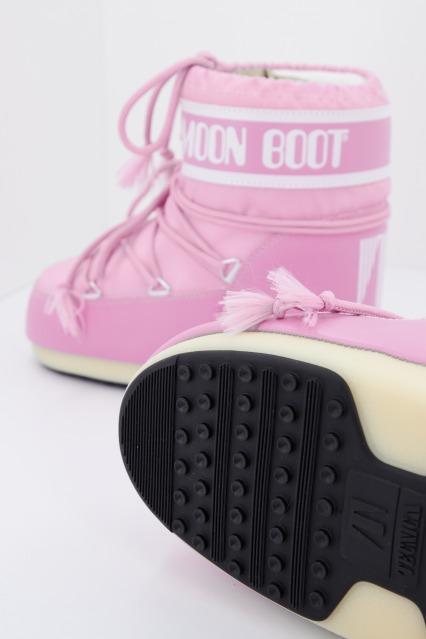 MOON BOOT ICON LOW NYLON en color ROSA (4)