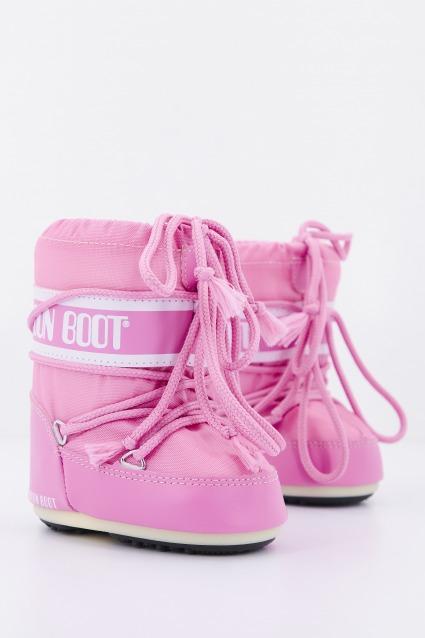 MOON BOOT ICON MINI NYLON en color ROSA (2)