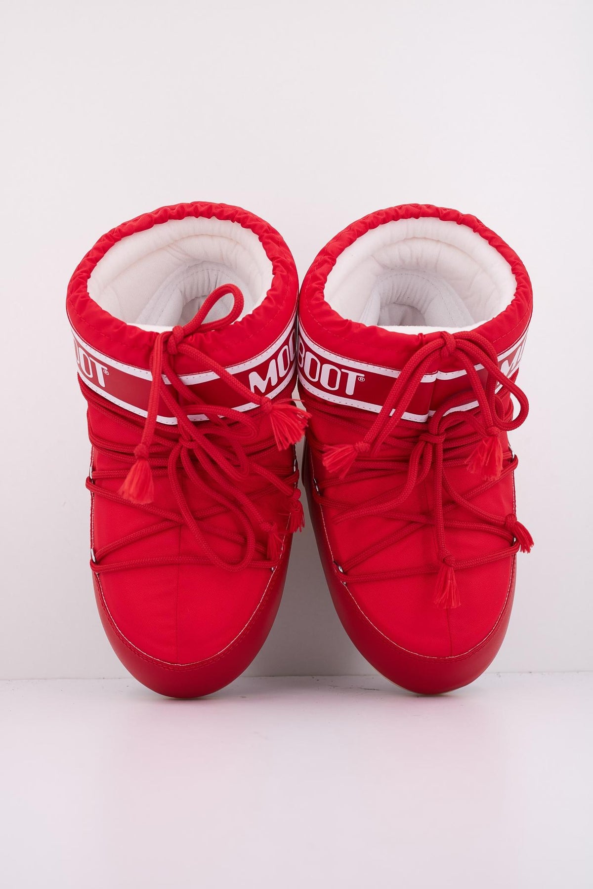 MOON BOOT ICON LOW NYLON en color ROJO (3)