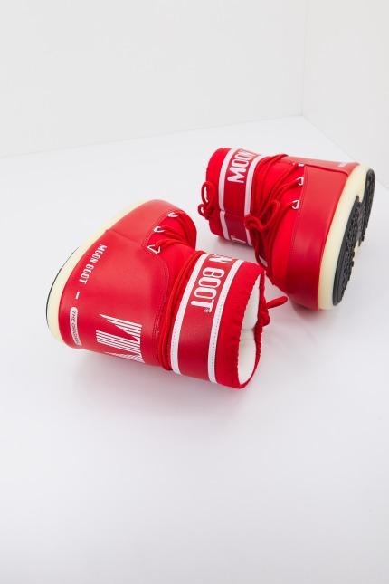 MOON BOOT ICON LOW NYLON en color ROJO (3)