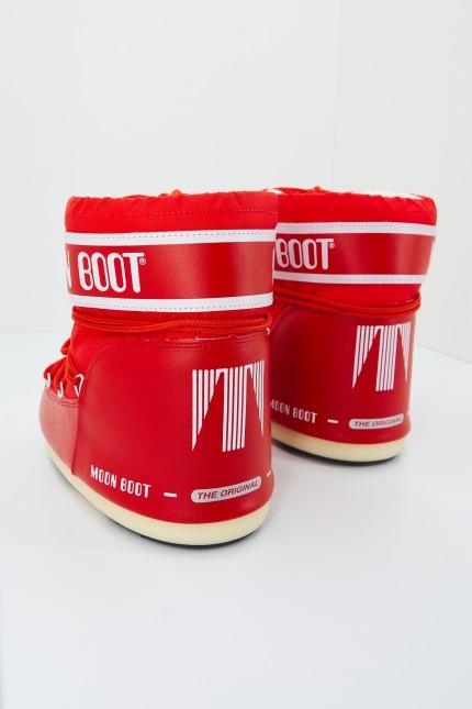 MOON BOOT ICON LOW NYLON en color ROJO (4)