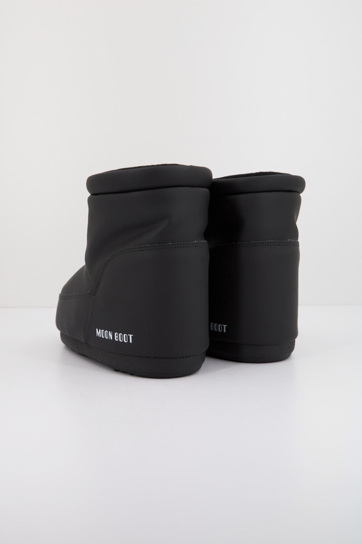 MOON BOOT MB ICON LOW NOLACE RUB en color NEGRO (3)