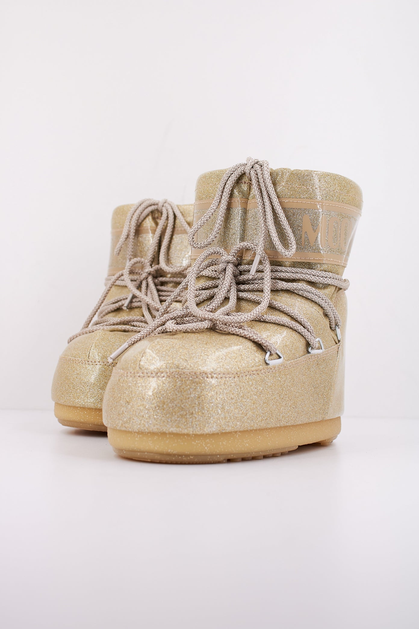 MOON BOOT MB ICON LOW GLITTER en color ORO (2)