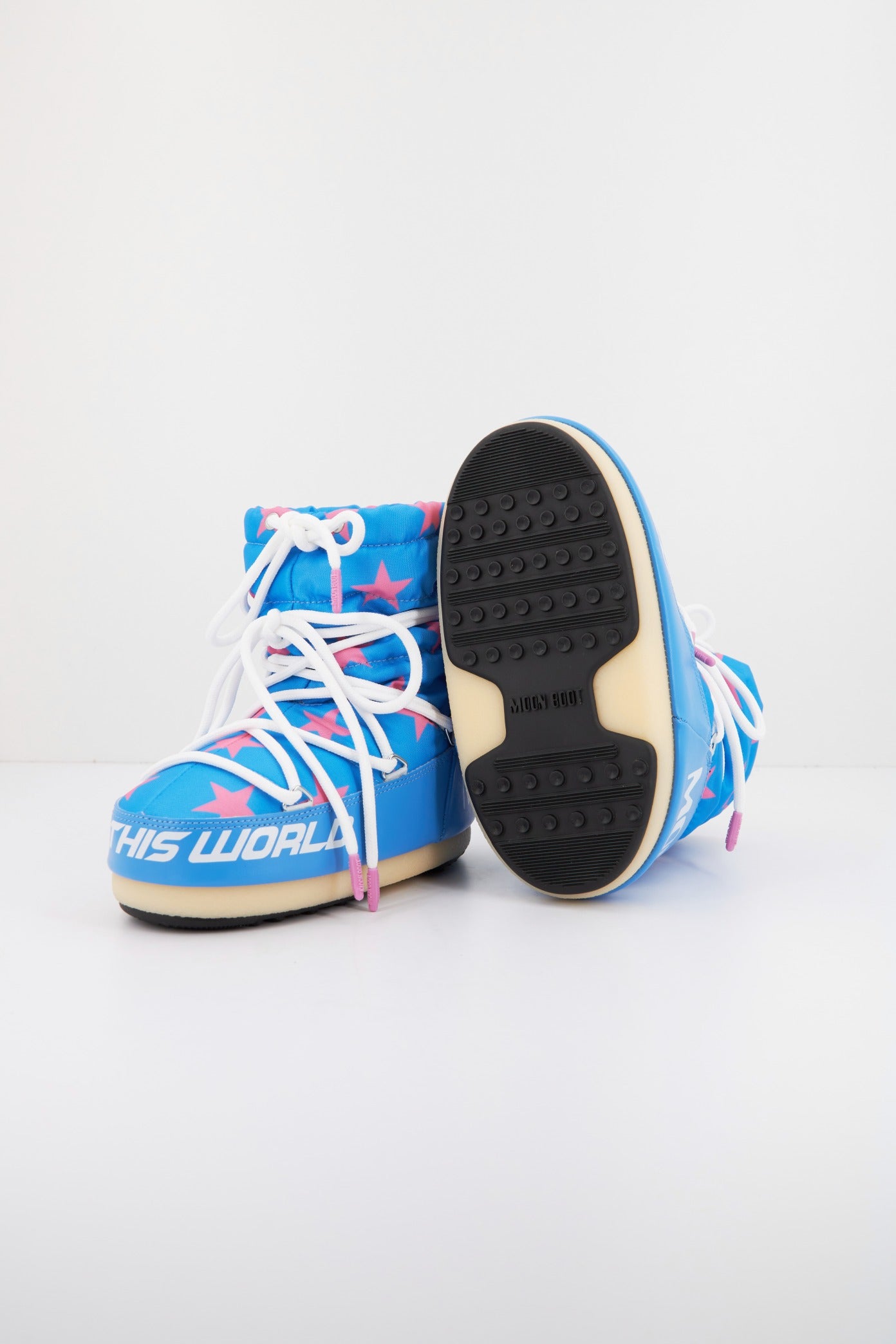 MOON BOOT MB LIGHT LOW STARS en color AZUL (4)