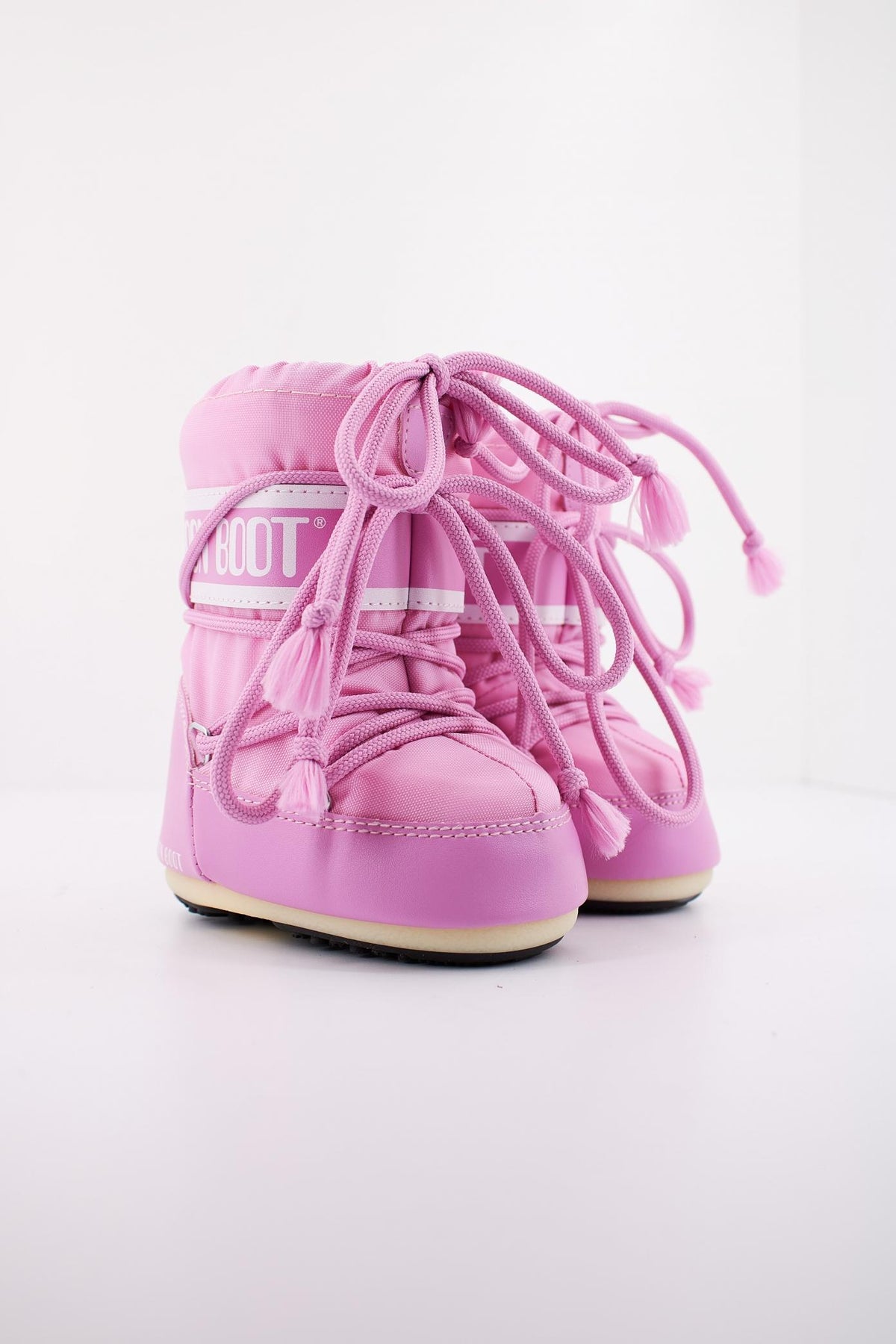 MOON BOOT ICON MINI NYLON en color ROSA (2)