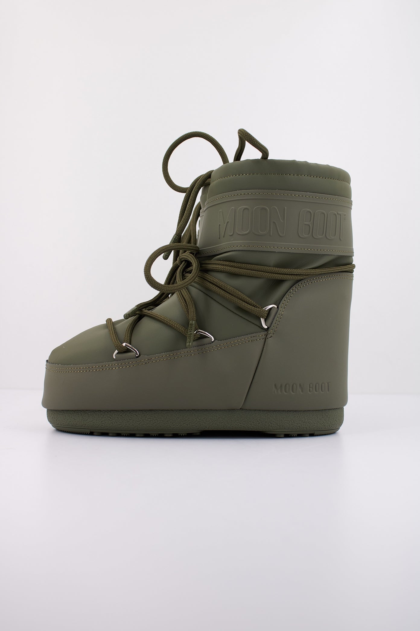 MOON BOOT MB ICON LOW RUBBE en color VERDE (1)