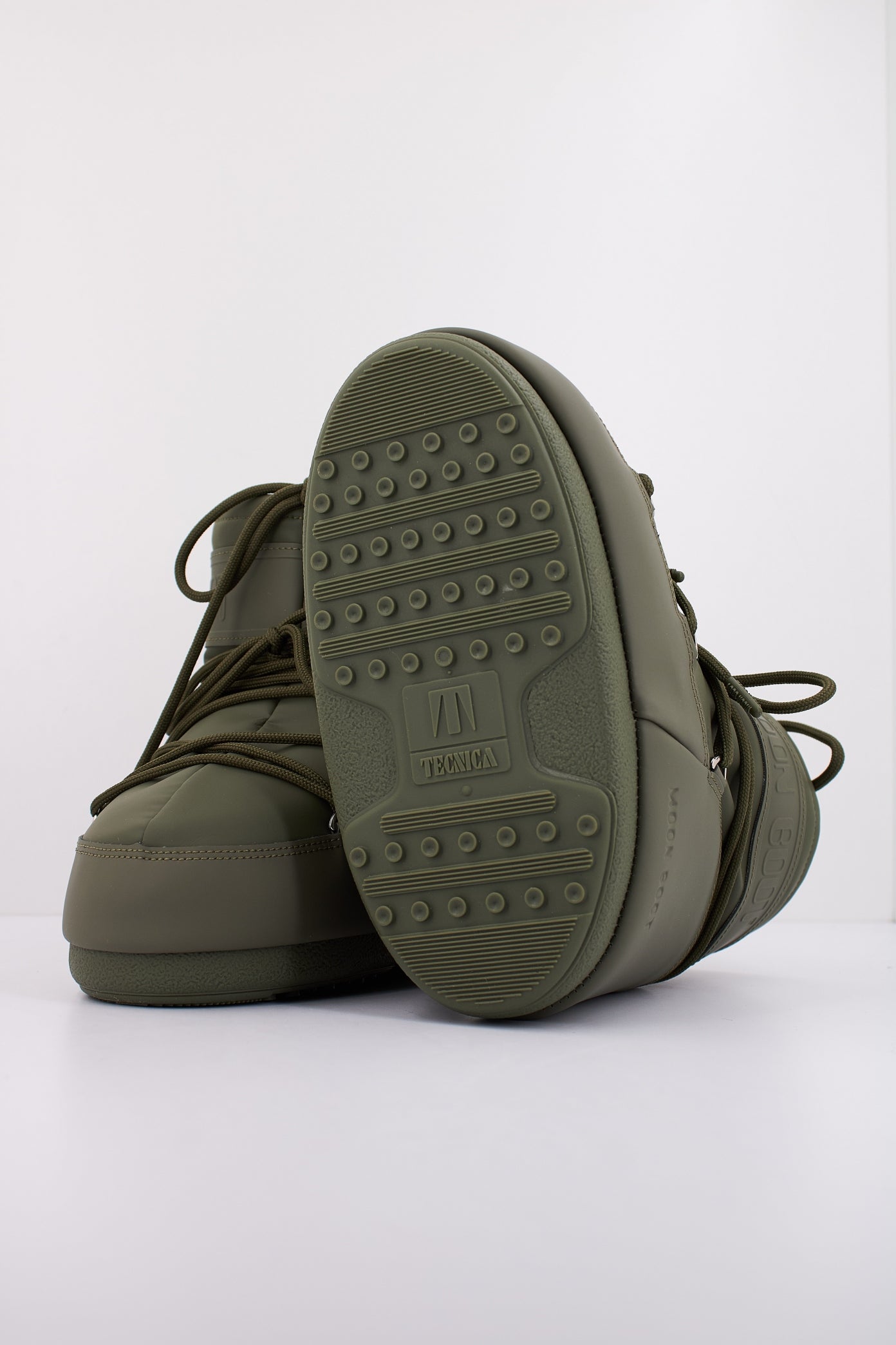 MOON BOOT MB ICON LOW RUBBE en color VERDE (5)