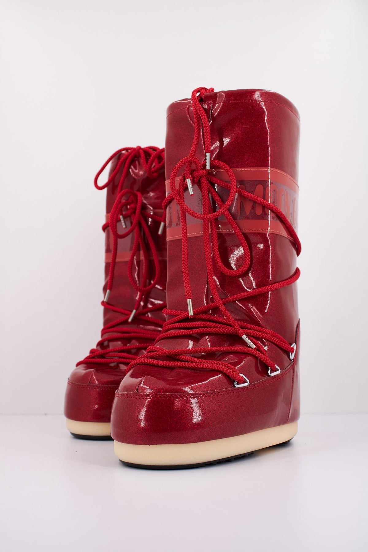MOON BOOT ICON JR GLITTER en color ROJO (2)