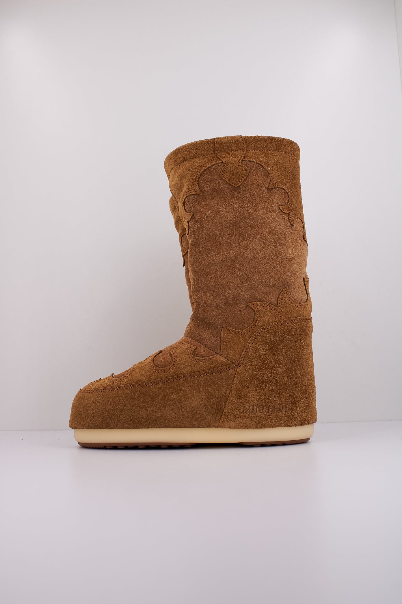 MOON BOOT MB ICON SUDE EMBROIDERY en color MARRON (1)