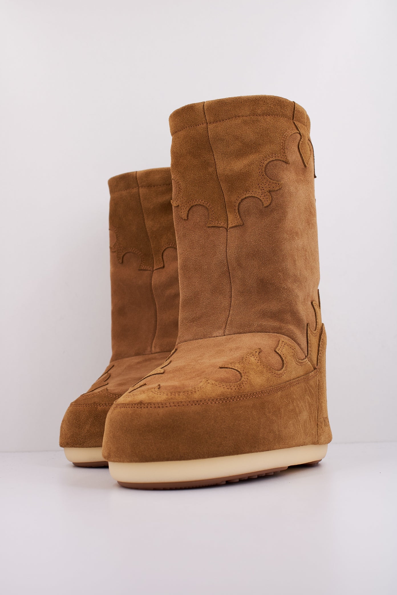MOON BOOT MB ICON SUDE EMBROIDERY en color MARRON (2)