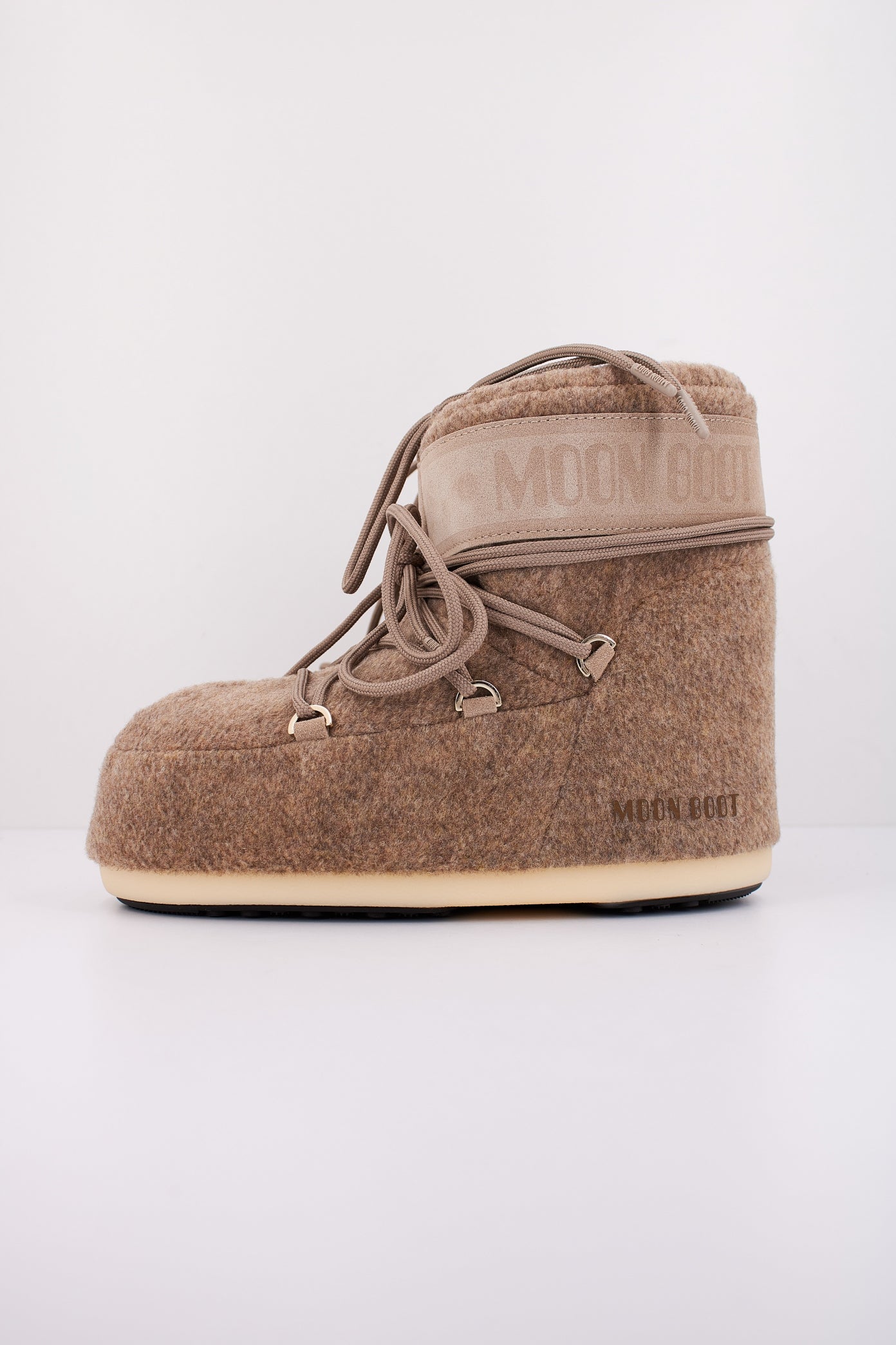 MOON BOOT MB ICON LOW FELT en color MARRON (1)