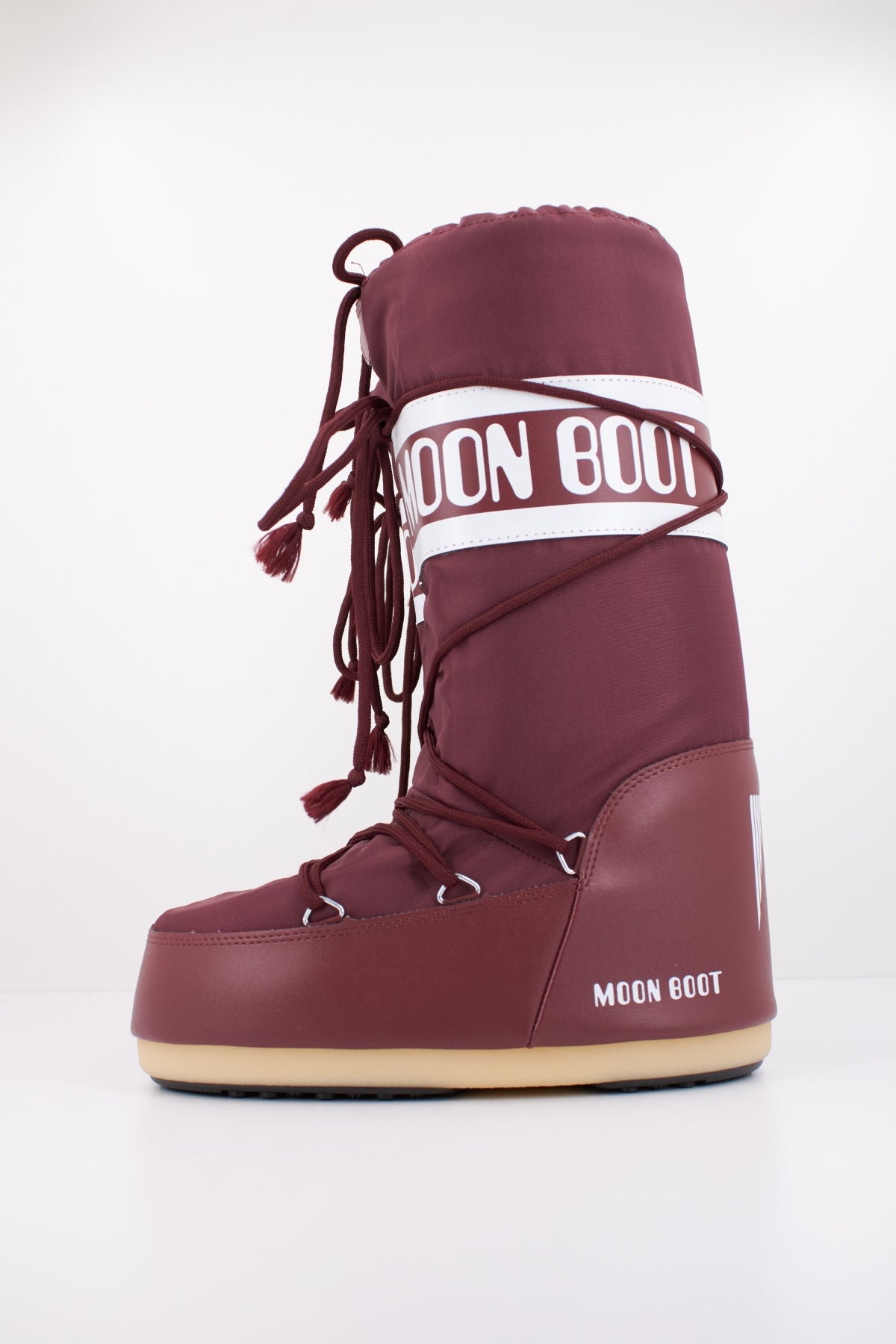 MOON BOOT MB ICON NYLON en color BURDEOS (1)
