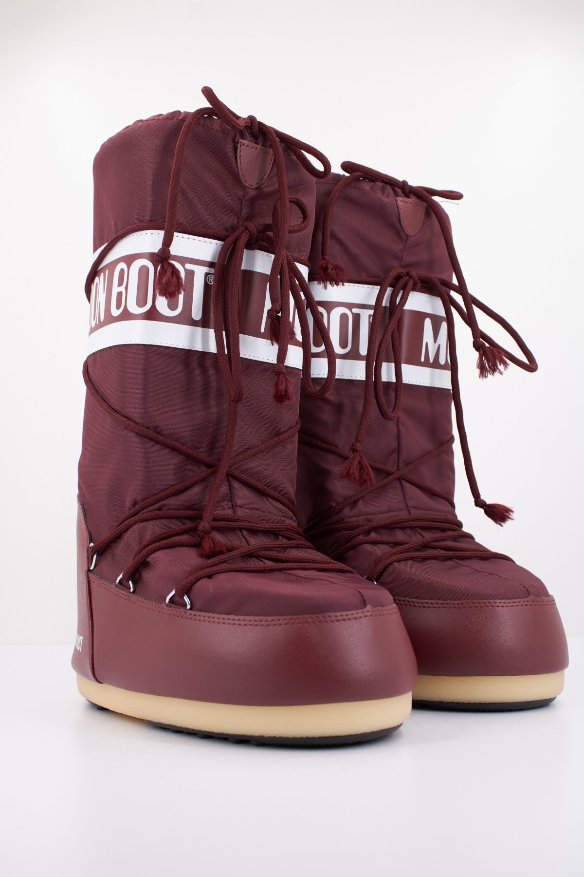 MOON BOOT MB ICON NYLON en color BURDEOS (2)