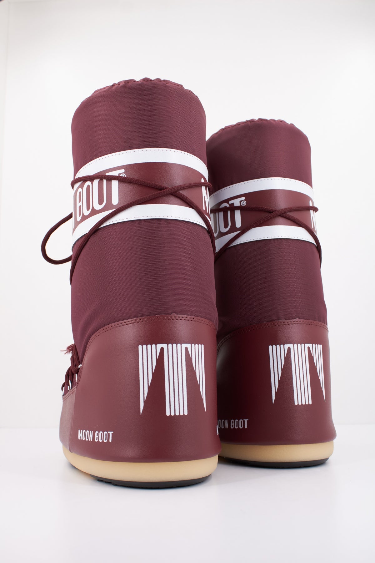 MOON BOOT MB ICON NYLON en color BURDEOS (4)