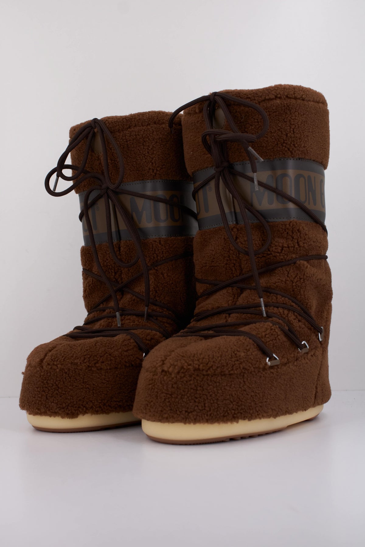MOON BOOT ICON FLEECE en color MARRON (2)