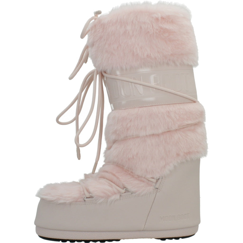 MOON BOOT ICON FAUX FUR en color ROSA (2)