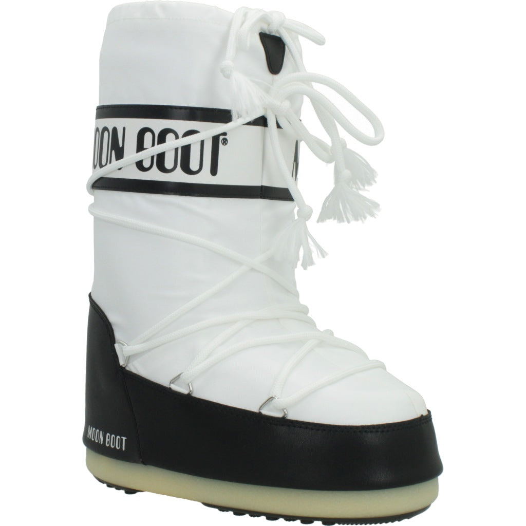 MOON BOOT MB ICON NYLON en color BLANCO (5)