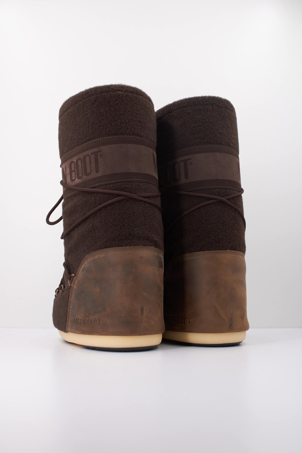MOON BOOT ICON NUBUCK FELT en color MARRON (4)