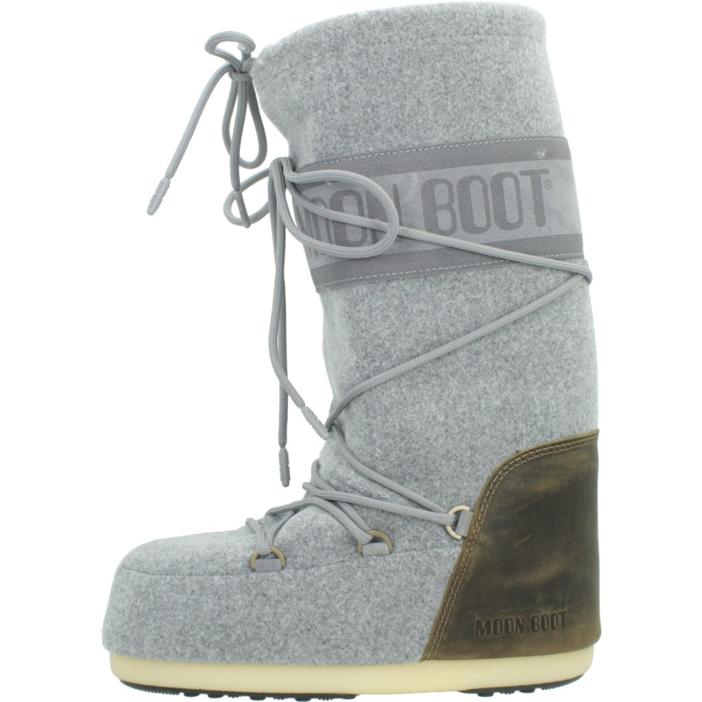 MOON BOOT MB ICON NUBUCK FELT en color GRIS (2)