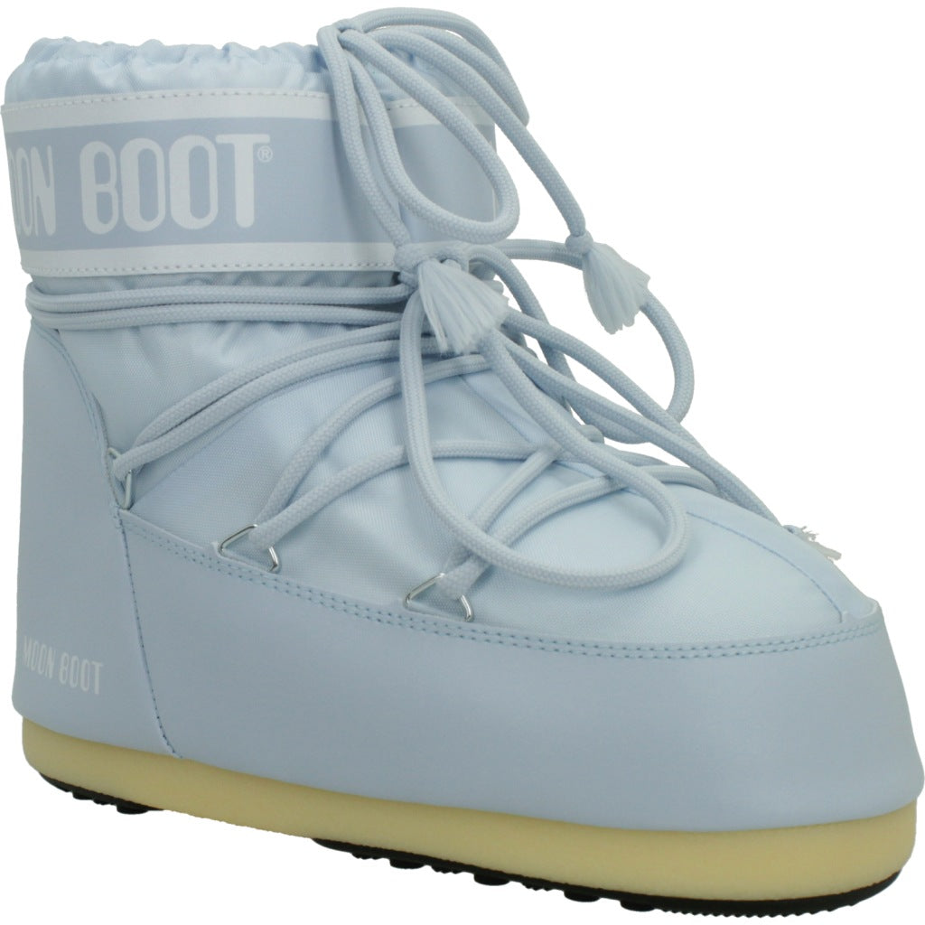 MOON BOOT MB ICON LOW NYLON en color AZUL (5)